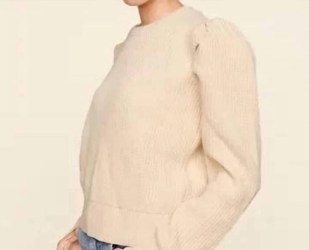 NEW SUGARLIPS women's drape sleeve sweater in oatmeal